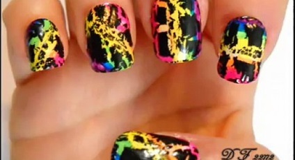 Körömlakk hatállyal craquelure (krakkolás) (köröm design) Nail hatás cracelures (krakkolás)
