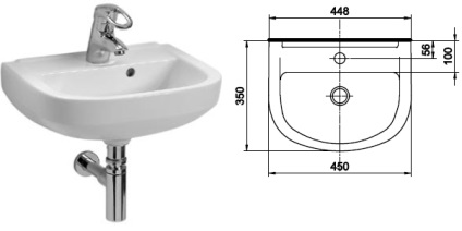 Mini mosdó WC tervezési funkciók, méret