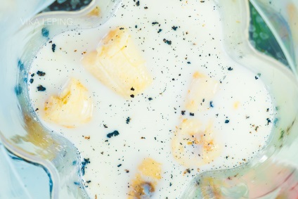 Turmix banán, csokoládé és eper, recept (csokoládé) Banán turmix, csokoládé és eper, recept