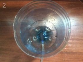 Saját házi airlifting fitofiltr (100ml vágott nyak bedplate) Saját házi airlifting fitofiltr