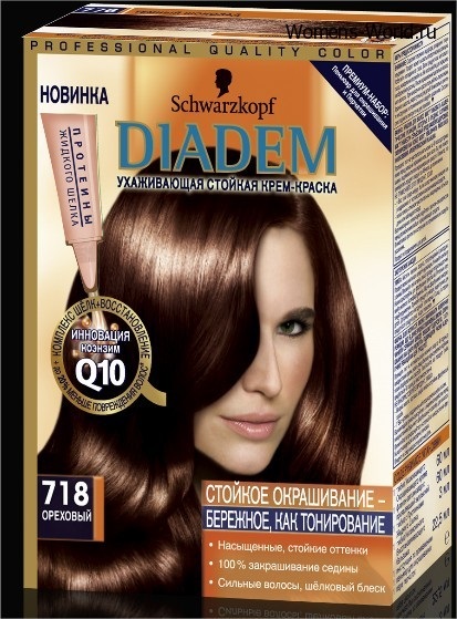 A színpaletta Schwarzkopf (shvardtskop), hairzone