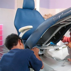 Párnázás fogorvosi szék (telepített): Budapest