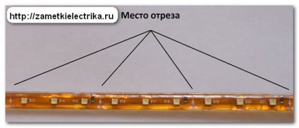 Csatlakozó LED-csík, megjegyzi villanyszerelő (Feed) Csatlakoztatása LED-csík, megjegyzi villanyszerelő