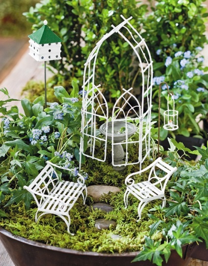 Gyakorlati ötletek miniatűr kertek (miniatűr) Gyakorlati ötletek miniatűr kertek