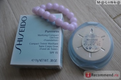 Por Shiseido tisztasága mattosító kompakt olajmentes alapozó SPF 15 (Shiseido) Por Shiseido tisztasága mattosító kompakt olajmentes alapozó SPF 15