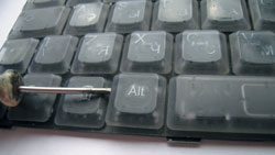 Javítás laptop billentyűzet (mosópor oldat) Javítás laptop billentyűzet