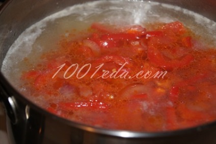 Recept egy finom leves édes paprika - zöldségleves 1001 étel