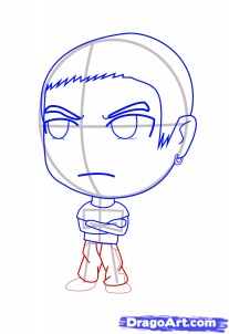 Eminem rajzot chibi stílus (chibi) Eminem rajz stílusa chibi