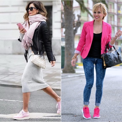 Rózsaszín cipők - mint rajta autfity