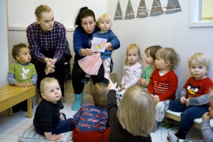 Magyar gyerekek az óvodákban Finnországban szeretnék szokni egy új nyelvet és új szokások