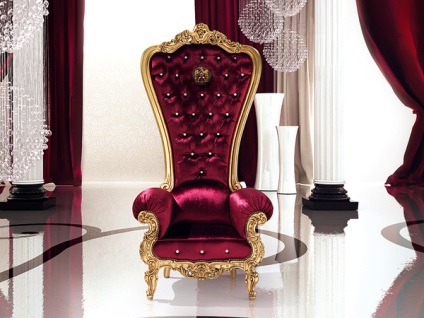 Végezzük el a trónt a széke kezével - a királyi trón - mikron része az első ország a művészek