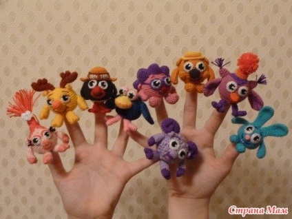 Smeshariki golyó a kezüket az agyag, és édességek (Amigurumi) Smeshariki golyó a kezüket az agyag, és édességek