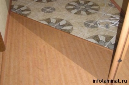 Fektetése laminált linóleum kezével (a) Fektetése laminált linóleum saját kezűleg