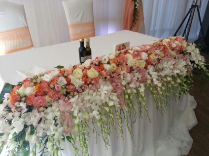 Esküvői asztaldísz
