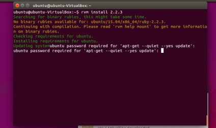 Ubuntu telepítés és beállítás dolgozni a Ruby on Rails mejk