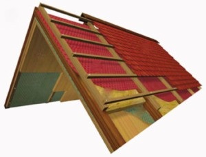A készülék egy fából készült ház tető - frame minták és stílusok