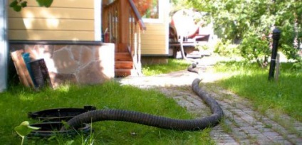 Szivattyúzás víztelenítőnyílást egy magánházban különböző módszerekkel szivattyú nélkül