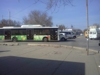 Volgogradki tanúja gondatlan üzemeltetése városi buszok