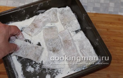 Sült tokhal a tolchenkoy alatt hagyma sütéshez - főzéshez férfiak