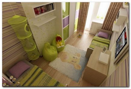 Дитяча кімната для двох дітей - ремонт і обробка квартири