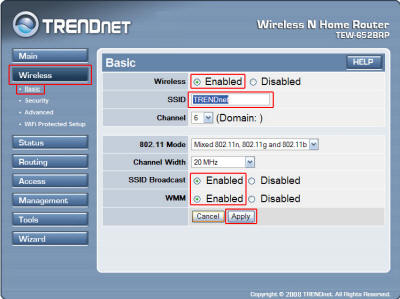 Jak skonfigurować router TRENDnet TEW-652brp (routera) Jak skonfigurować router TRENDnet TEW-652brp