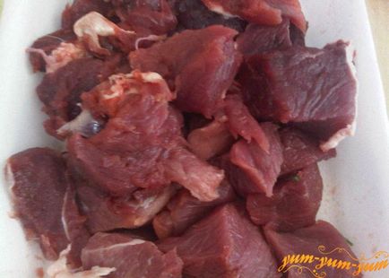 Pot mięso pieczone, ziemniaki (mięsa) pieczeń mięsa i ziemniaków