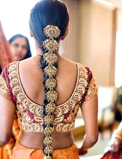 10 belles coiffures pour les filles sud de l'Inde