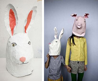 10 bricolage en carton - Masques en papier pour Halloween, la main Charlotte