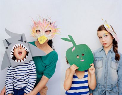 10 bricolage en carton - Masques en papier pour Halloween, la main Charlotte