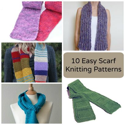 10 Easy écharpe tricot modèles pour débutants