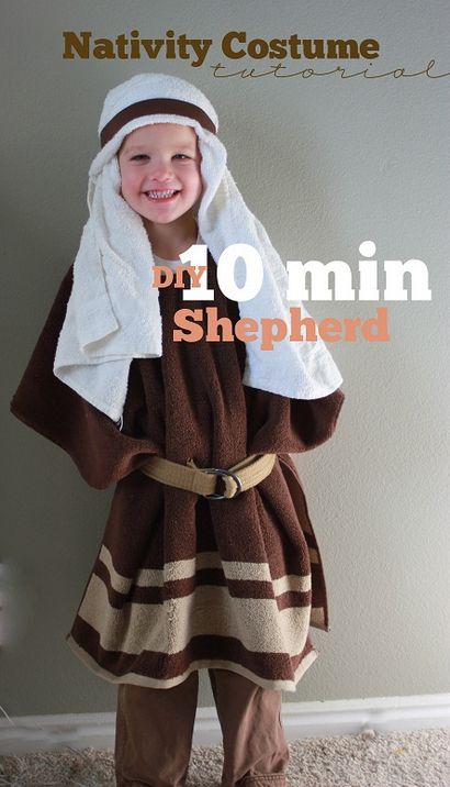 10 Minute Nativité Shepherd Costume, Vanilla Joy