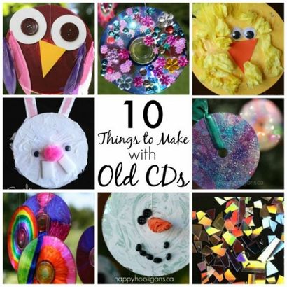 10 Terrific choses à faire avec CD et DVD Old - Happy Hooligans