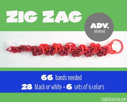 11 cool Loom arc-en-bracelets pour les enfants à faire de facile à avancé, le Club Chica Cercle - où