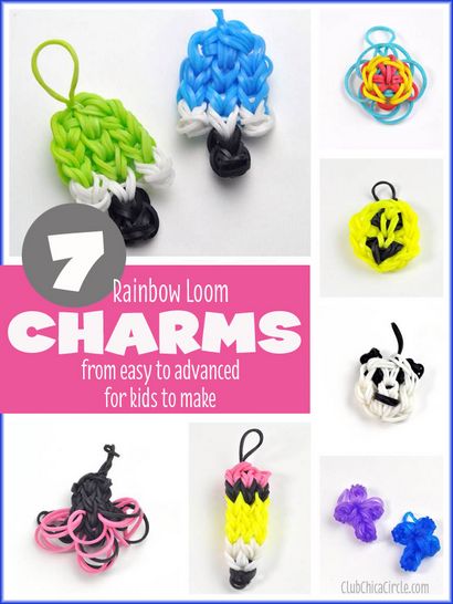 11 Cooler Regenbogen-Loom-Armbänder für Kinder machen von leicht bis schwer, Club-Chica-Kreis - wo