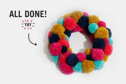 12 jours de Pom Pom Faire Couronne, Blog WATG