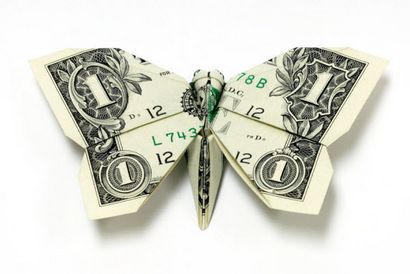12 Dollar Bill Origami Creations Impressionnant Photos