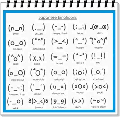 13 Japanese Emoticon Gesicht Bilder - japanische Emoticons auf Tastatur, Asiatischer Smiley-GesichtEmoticon und