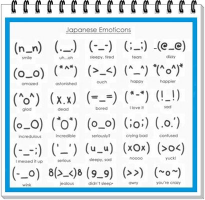 13 japonais Emoticon Images Face - Emoticons japonais sur le clavier, Emoticon Smiley-Face asiatique et