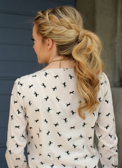 15 Entzückende Französisch Braid Ponytails für langes Haar - POPULAR Haircuts