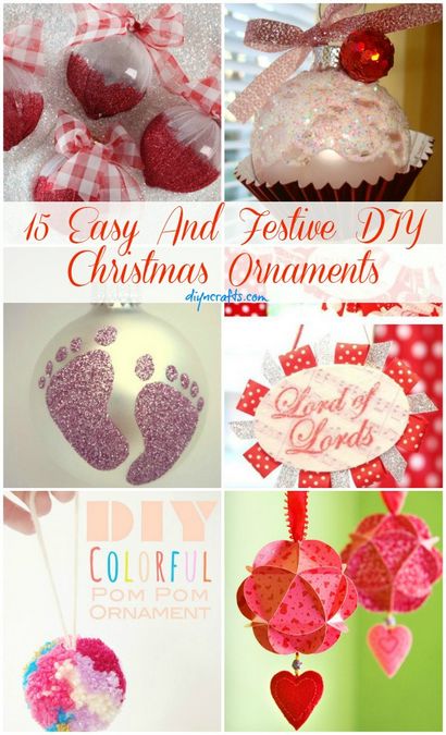 15 Einfache und Festliche DIY Christmas Ornaments - DIY - Handwerk
