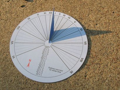 15 minutes de papier artisanal Sundial 7 étapes (avec photos)