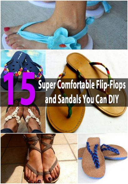 15 Super confortables tongs et sandales vous pouvez bricolage - Bricolage - Artisanat