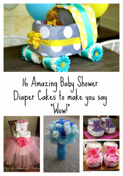 16 Incroyable bébé douche Diaper Cakes pour vous faire dire - Wow !, Comment-t-elle
