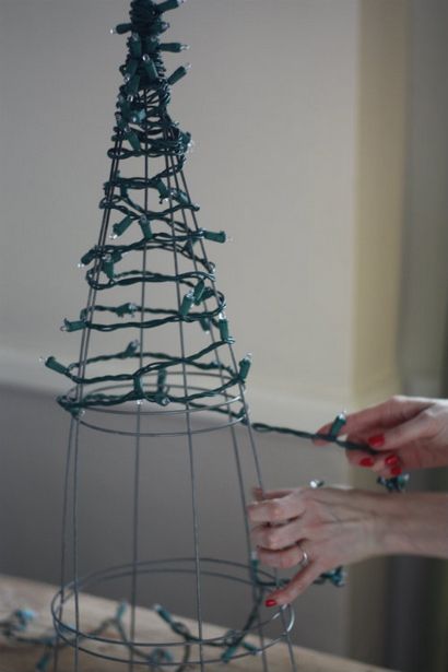 17 En dehors de bricolage Cage de tomate lumières d'arbre de Noël