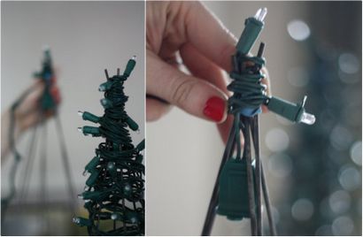 17 En dehors de bricolage Cage de tomate lumières d'arbre de Noël