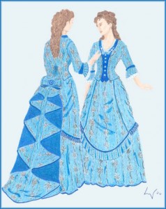 Souhaitant robe des années 1870 I, hier - de Thimble
