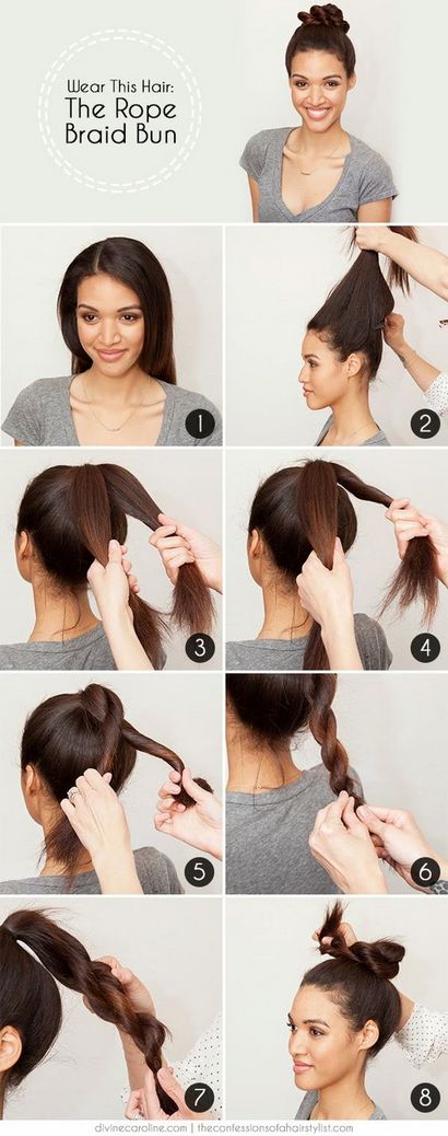 18 Facile Braided Bun Coiffure Tutoriels