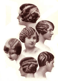 1920 s et les techniques Hairstyling 1930