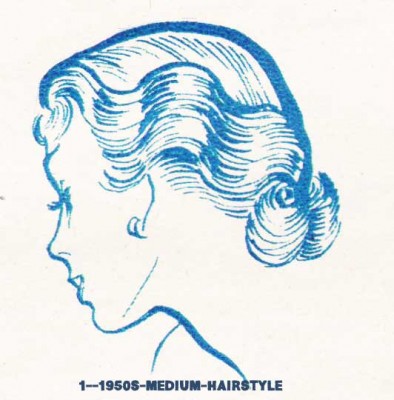 1950 Coiffures Graphique pour votre longueur de cheveux, Glamourdaze