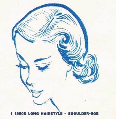 1950 Coiffures Graphique pour votre longueur de cheveux, Glamourdaze